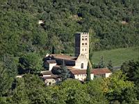 Abbaye Saint Michel de Cuxa, Vue des hauteurs (ouest) (2)
